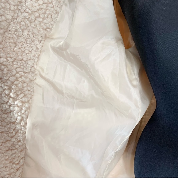 Knox Rose~Women’s Cream Sherpa/Teddy Snap‎ Front Collared Jacket/Coat~Sz S - Picture 10 of 14